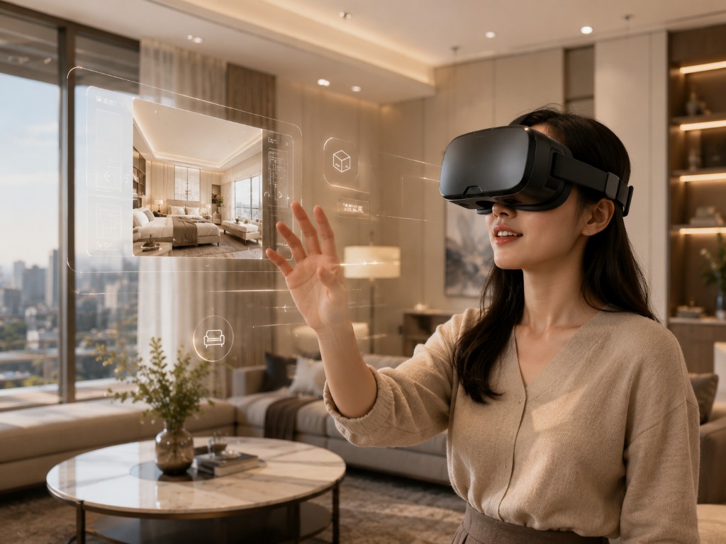 VR 頭戴裝置沉浸式賞屋